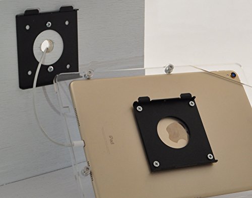 TABcare Mini Kit de montagem de parede VESA 75 mm de perfil baixo anti-furto, monitor de LED LCD