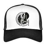 Spreadshirt Star Trek Enterprise Raumschiff Logo Trucker Cap, One Size, Weiß/Schwarz