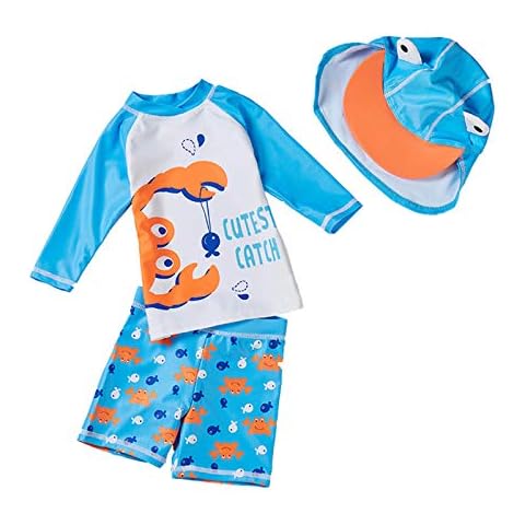 Maillot de Bain Bébé Garçon Hoothy 3 Pièces Cover