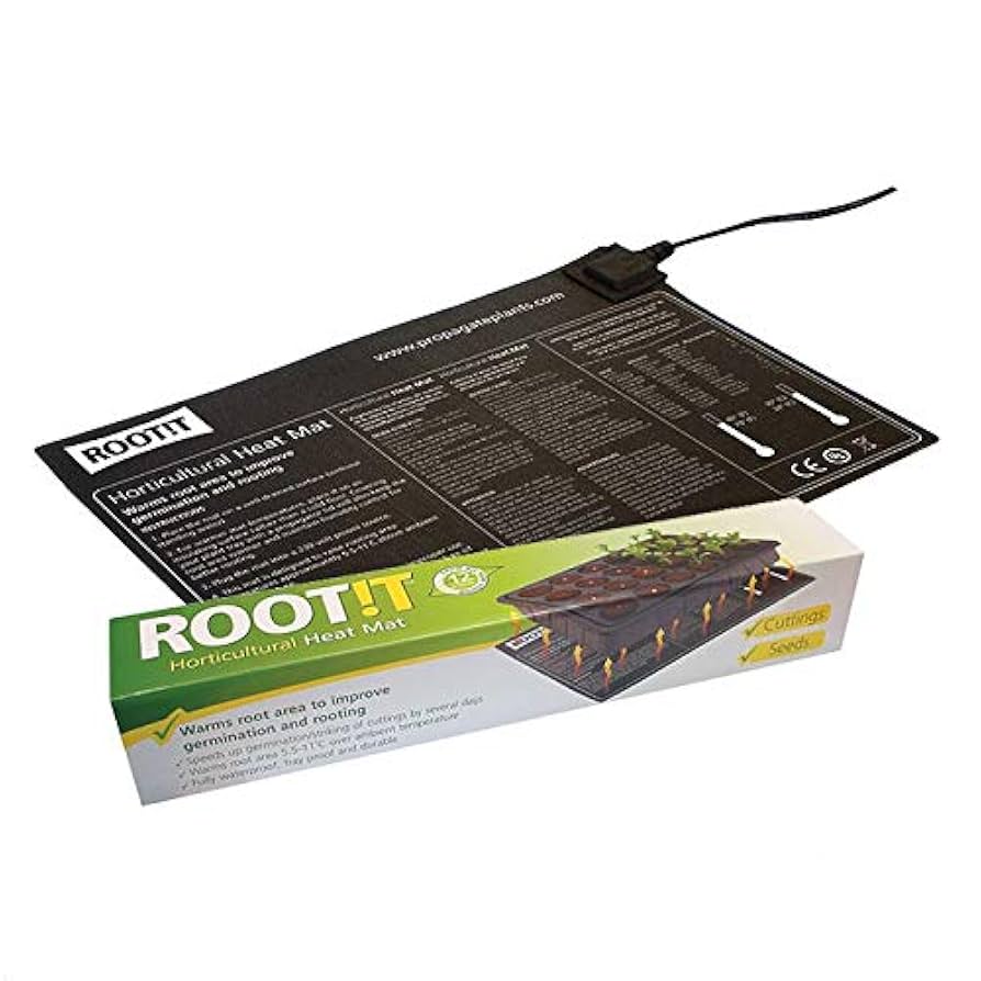 Hydroponics Greenhouse Propagation Root Seed Starter Kit Garden Seedling Heat Ma