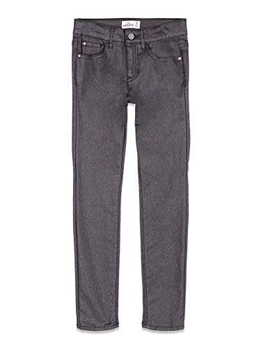 Jordache Girl's Express Yourself Sparkle Coated Skinny Jean (Black)4