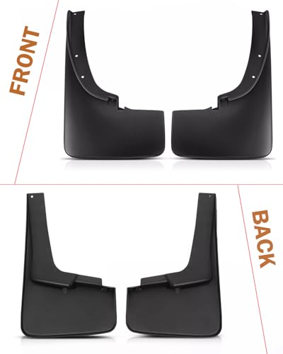 Image of Mud Flaps for Ford Ranger 2019 2020 2021 2022 2023 (Not Fit for Raptor & Tremor Package Model) Front & Rear No Drill All Weather Mudflaps Splash Guards for Ranger Trucks