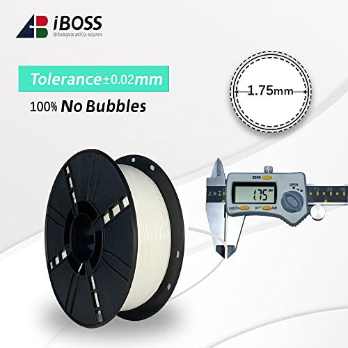iBOSS-PLA-Plus-PLA-3D-Printer-Filament-PLA-Filament-175mm-Dimensional-Accuracy-002-mm-1-kg-Spool-22-lbs-Compatible-with-Most-FDM-Printers-White
