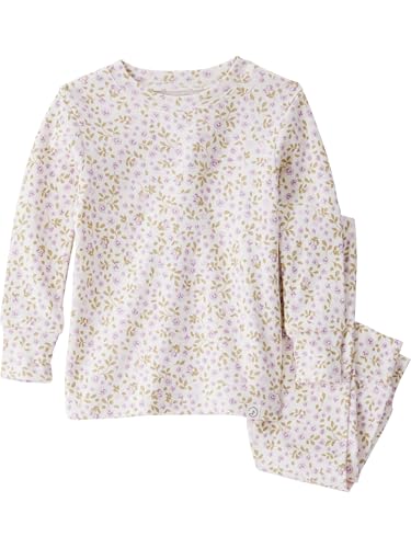 little planet by carter's Girl 2-piece Pajamas made with Organic Cotton, Lilac Floral, 18M