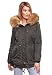 Produktbild Navahoo warme Damen Winter Jacke Teddyfell Winterjacke Parka Mantel B399 [B399-LaViva-Anthrazit-Gr.XS]