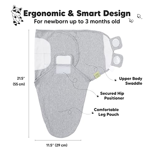 Organic Baby Swaddle Sleep Sacks And 5-Pack Organic Burp Cloths For Baby Boys And Girls Bundle - Infant Swaddle Sleep Sacks (Cloud) - Burp Cloths (Grayscape) #TOP1