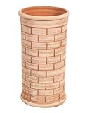 RESISTENTE - La qualità della terra e sistema di cottura rendono l’anfora terracotta portaombrelli molto resistente al gelo e a tutti gli agenti atmosferici