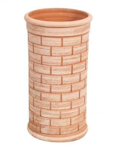 RESISTENTE - La qualità della terra e sistema di cottura rendono l’anfora terracotta portaombrelli molto resistente al gelo e a tutti gli agenti atmosferici