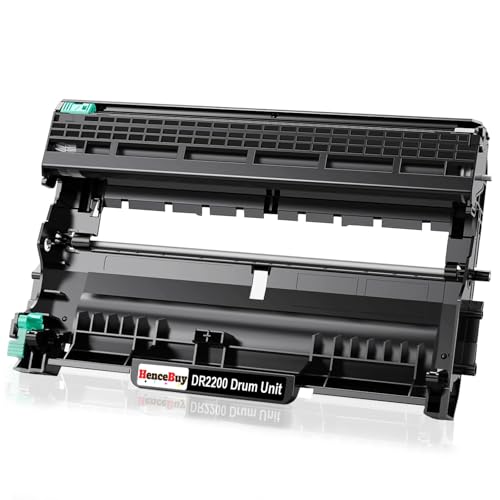 HenceBuy DR-2200 Trommel Kompatibel für Brother DR2200 Trommeleinheit für MFC 7360N 7360NE 7460DN 7860DW HL2130 HL2240D HL2250DN HL-2250DN DCP 7055 7055W 7065DN FAX 2840 Drum Schwarz