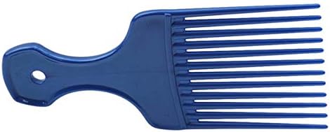 LALANG Professional Insert Hair Pick Comb For Curly Hair Styling Aircraft Head Design Tools(blue)