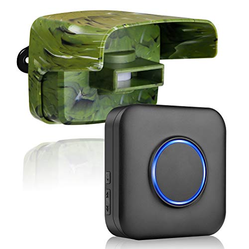 One-Day Sale: Up to 40% Off Driveway Alarm Wireless Driveway Sensor - System Long Range Outside Motion PIR Sensor, BISTEE Driveway Detector with 500ft Wireless Range, 58 Different Kind Chimes Security Alert System for Home,Yard