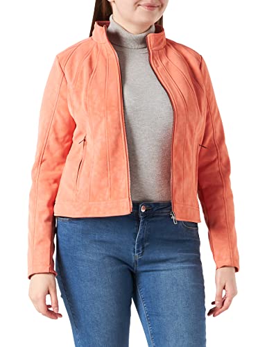 Veste en cuir synthétique femme Desigual Chaq_mar noire cintrée