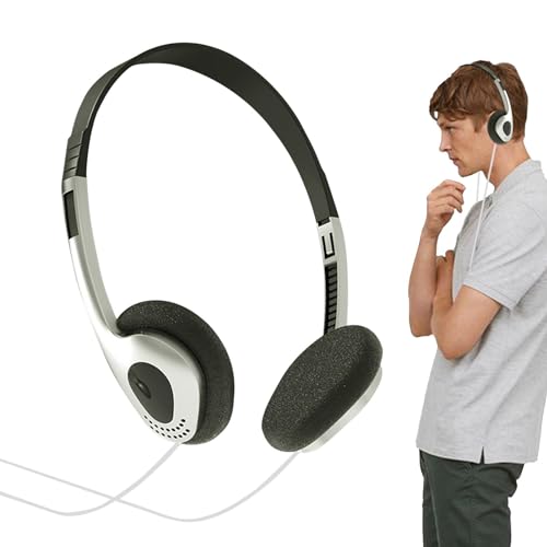 Casco retro | Vintage Feelings - Auriculares de aro | Vintage Feelings, auriculares estéreo de alta calidad para jugador, hogar, teléfono móvil