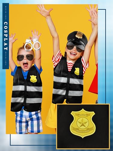 Disfraz de policía infantil 7 piezas para niños y niñas miniatura 4
