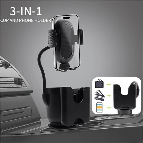 Support téléphone voiture et extenseur porte-gobelet 3 en 1