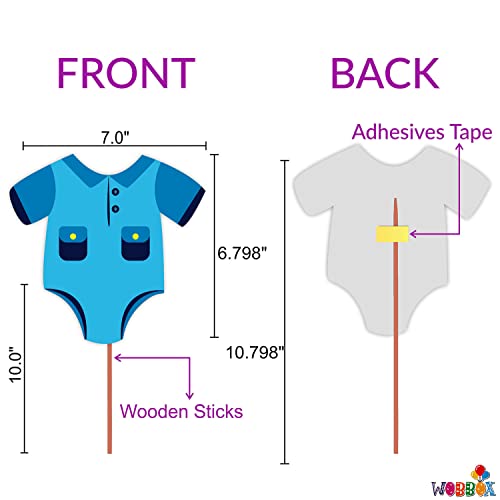 Image of Wobbox Baby Shower Decoration Items| Baby Shower Ceremony Photo Booth Props For Photoshoot, Baby Shower Banner, Mom To Be Sash& Backdrop Foil Curtain, Godh Bharai Ceremony Decoration Kit-(FP1955)