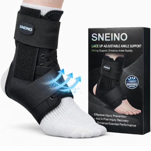 SNEINO Ankle Brace for Women Men - Ankle Support Brace for Sprained Ankle,Ankle Stabilizer for...