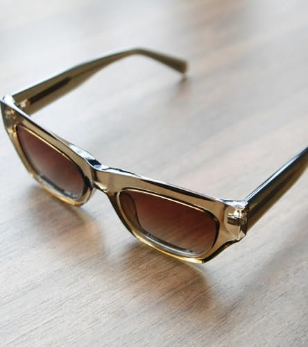 SOLVANSKI-Retro Cateye Polarized Sunglasses Womens UV400 Protection Chic Chunky Acetate 80s 90s Small Head Shades3