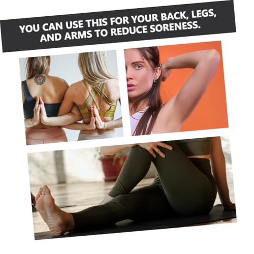 Cabilock 2 piezas Rodillo de Yoga semiredondo EPP para terapia física y masaje muscular, par de bloques de yoga de alta densidad para ejercicios miniatura 3