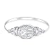 Produktbild Vintage-Stil Andenken Graviert Armreif Armbänder Medaillon, Das Bild Für Frauen 925 Sterling Silber Fotohalter Hält