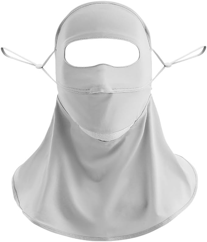 Breathable Summer Face Mask with UV Protection−Full Neck&Forehead Coverage Shield for Hot Summer Men Women Cycling Hiking Fishing Motorcycle Hood Helmet Liners Outdoor Sports, One Size