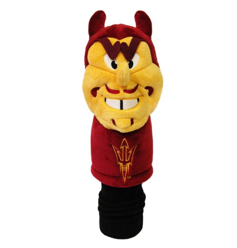 Team Golf NCAA Arizona State Sun Devils 62" Golf Umbrella with Protective Sheath, Double Canopy Wind Protection Design, Auto Open Button