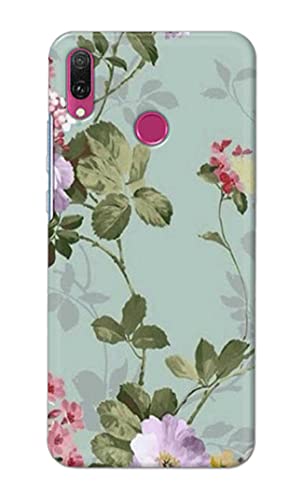 Image of Printed Hard Back Cover Case for Huawei Y6 2019 | Huawei Y6 Prime 2019 Back Cover (Floral Painting) -1302