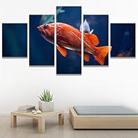 SIGNWIN 5 Panel Canvas Wall Art Peaceful Seas for Home Decorations Ready to Hang - 60