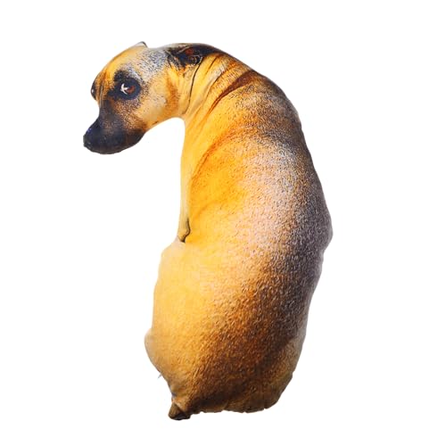 Toyvian 1PC 3D Dog Throw Pillow 3D Simulation Plush Stuffed Animal Cushion Pillow Toy for Kids,...