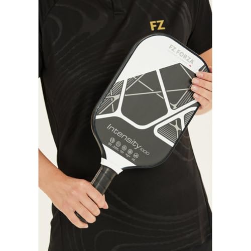 FZ Forza Intensity 1000 Pickleball Paddle - 14mm Frosted Graphite Surface, PP Honeycomb Core, Elongated Design, Lightweight 220-230g, PU Grip, Black 8 41i+qGsFLvL