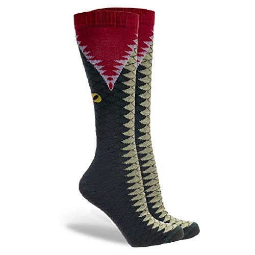 Kit com 5 Pares de Meias Cano Alto Estampada Divertida 38 ao 43 (Never Mind/Crocodilo/Matemático/Lik