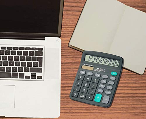 Calculator, Bestwya Dual Power Handheld Desk Calculator With 12 Digit Large Lcd Display Big Sensitive Button （Black, Pack Of 2） #TOP6