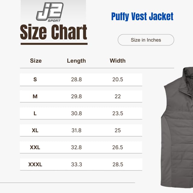 J2 Sport Ohio University Puffy Vest Apparel Jacket With Zipper