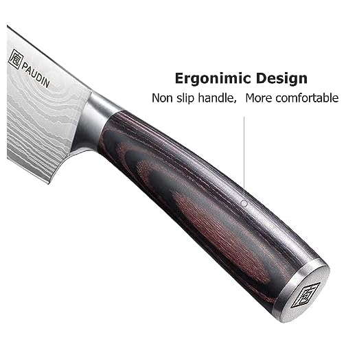 PAUDIN Nakiri Knife - 7" Razor Sharp Meat Cleaver and Vegetable Kitchen Knife, High Carbon Stainless Steel, Multipurpose Asian Chef Knife for Home and Kitchen with Ergonomic Handle