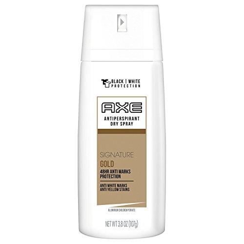 AXE Dry Spray Antiperspirant Deodorant for Men, Signature Gold, 3.8 oz (Pack of 12)