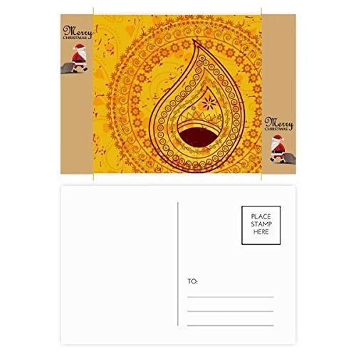Toiles imprimées Père Noël Jaune (Lot de 20) pour décoration festive