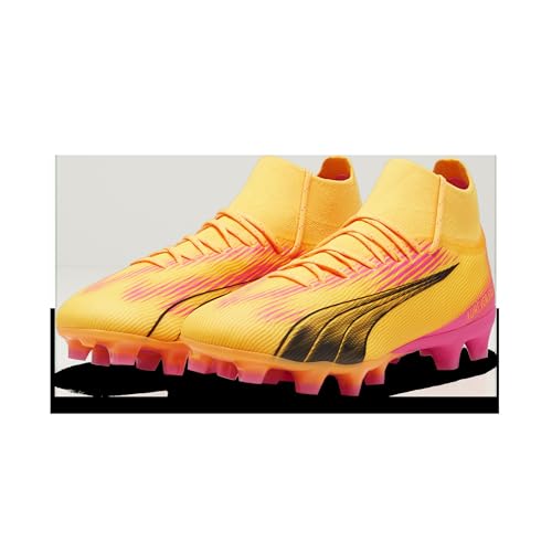 Puma Men Ultra Pro Fg/Ag Soccer Shoes, Sun Stream-Puma Black-Sunset Glow, 7.5 UK