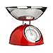 Premier Housewares 0807276 Balance de Cuisine Electronique avec Bol Acier Inoxydable Rouge