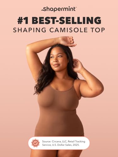 Image of SHAPERMINT Womens Tops - Scoop Neck Cami Body Shaper for Women, Shapewear Tummy Control, Camisole Tank Tops for Women