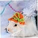 VICASKY Mini Hamster Hat Hand Knitted Small Animal Accessory with Adjustable Strap Cute Pet Costume for Photos Suitable for Hamsters Guinea Pigs and Other Small Pets