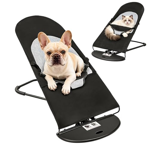 Peakora Cat Dog Rocking Chair Pet Bed for Small Dogs & Cats