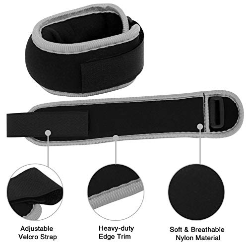 Vaupan Ankle/Wrist Weights, Small Leg Arm Hand Cuff Weights for Women Kids, Exercise Equipment with Adjustable Straps for Fitness Gym Dancing Walking Jogging Gymnastics Aerobics - Thumbnail 4