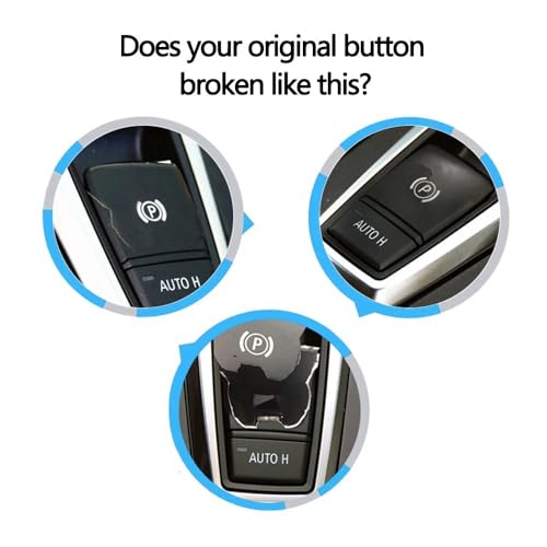 Cache-bouton frein à main pour BMW X5 X6 E70 E71 rouge - Remplacement de commande Auto H 61319148508 - 4