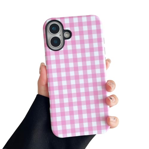 Coque iPhone 16 femme résistante aux chocs : protection TPU souple et polycarbonate rose