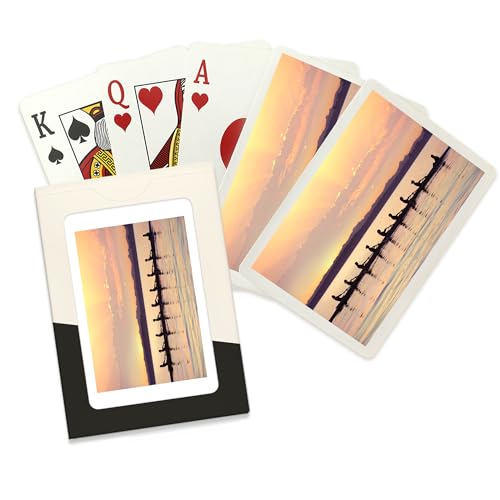 Lantern Press Baraja de 52 cartas poker tamaño adulto