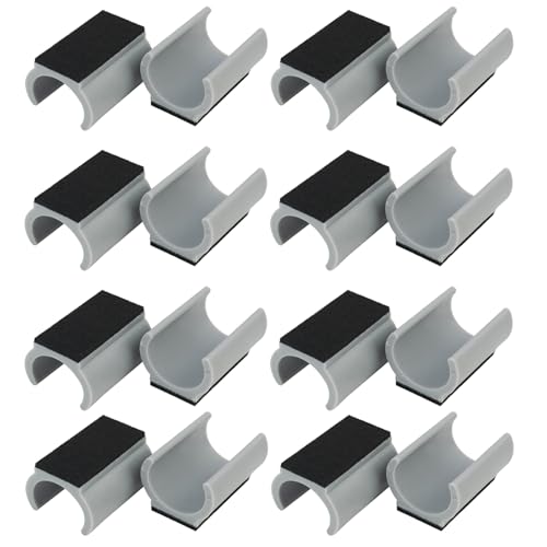 FunWorth 16 Stück Stuhlgleiter Freischwinger mit Filz Set, Universal Möbelgleiter Ø 24-25mm für Schwingestühle für Parkett, Laminat,...