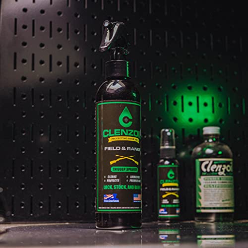 Clenzoil Field & Range Gun Oil Spray Lube | Cleaner Lubricant Protectant [Clp] | Multi-Purpose Gun Cleaner And 3 In 1 Oil Lubricant | 8Oz. Bottle Of Clp Gun Cleaner And Lubricant W/Trigger Sprayer #TOP4