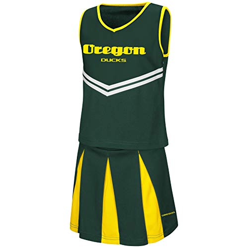 Colosseum Youth NCAA-Girls Team Cheer Set (Oregon Ducks-Green, Youth Large)