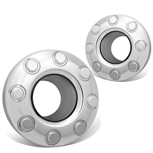 Pair Front Wheel Center Hub Caps Compatible with Ford F350 Super Duty Dually 4WD 05-18