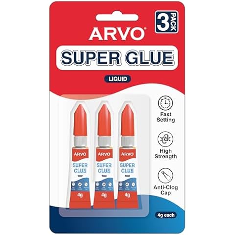 ARVO Super Glue Liquid 4g Pack of 3 Cover